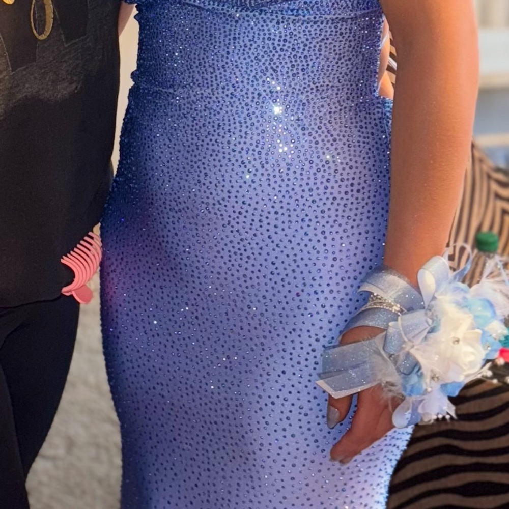 Elegant Blue Prom Dress